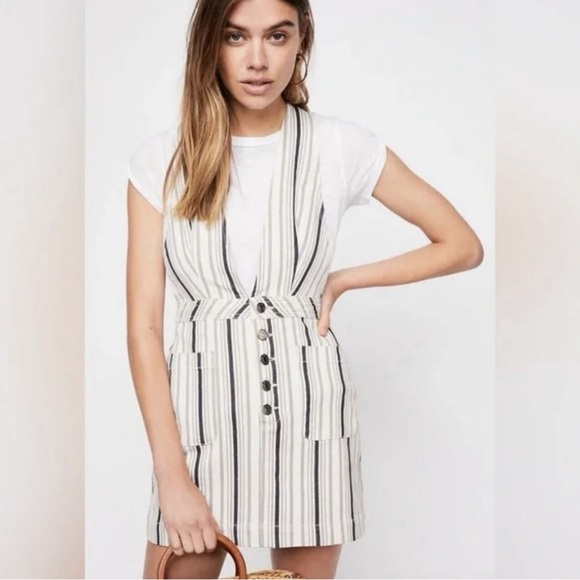 FREE PEOPLE OLD SCHOOL LOVE OVERALL DRES - Picture 1 of 5